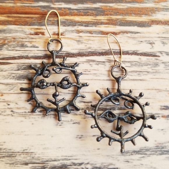 VTG sun earrings - Picture 3 of 3